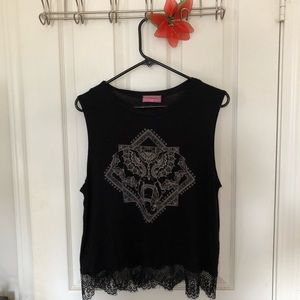 RAGDOLL Tank w/ Lacy Bottom “XL”